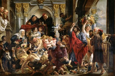 Christ chassant les marchands du Temple - Jacob Jordaens